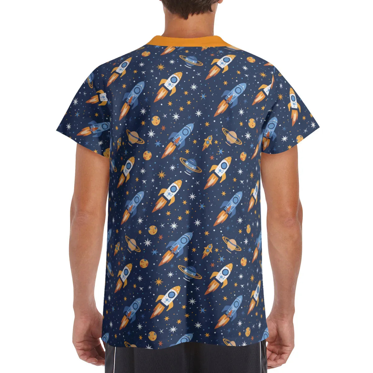 Cute Cosmic Rocket Play Tee - Puppy's Aesthetics