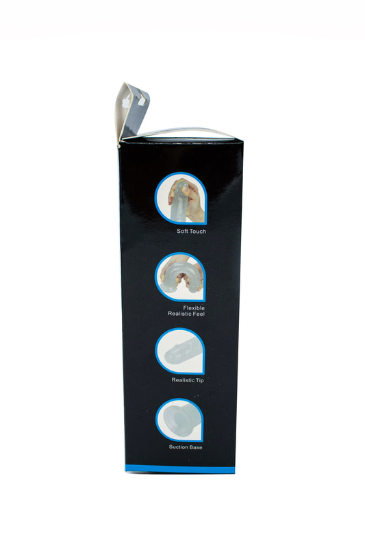 Get Lucky Glow-in-the-Dark Periwinkle Peen 8.5" Dildo