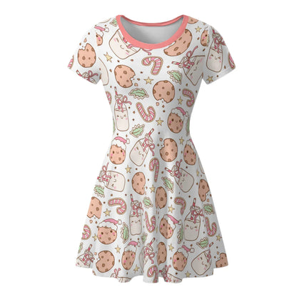 Cookie Milk Holiday Play Dress - Puppy's Aesthetics