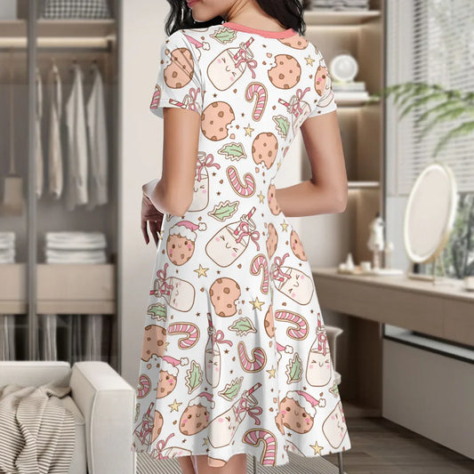 Cookie Milk Holiday Play Dress - Puppy's Aesthetics