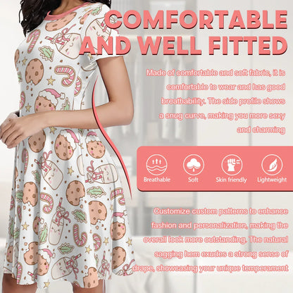 Cookie Milk Holiday Play Dress - Puppy's Aesthetics