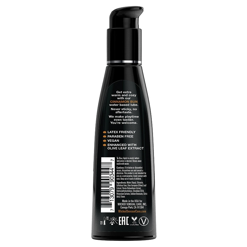 Wicked Aqua Flavored Lube-Cinnamon Bun 4oz