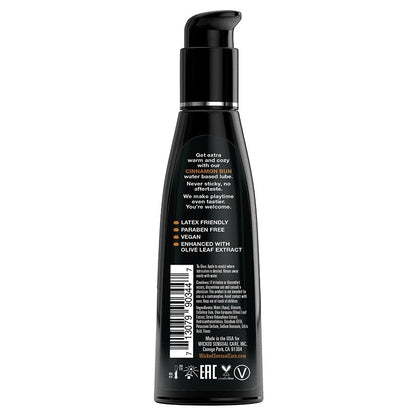 Wicked Aqua Flavored Lube-Cinnamon Bun 4oz