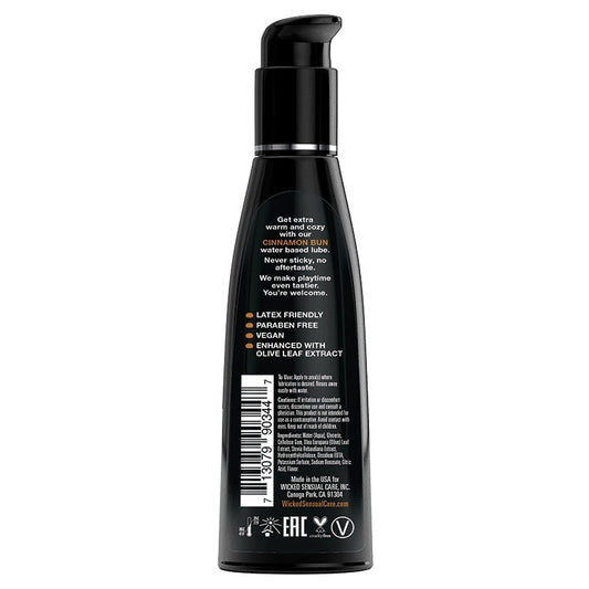 Wicked Aqua Flavored Lube-Cinnamon Bun 4oz