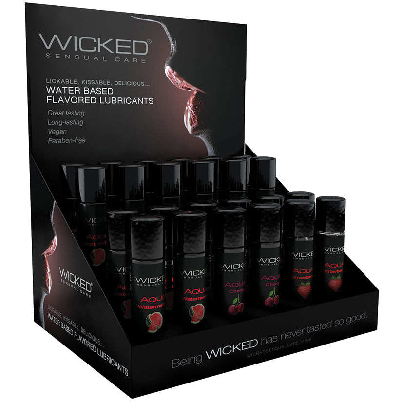 USA Only - Wicked Aqua Classic Flavors 1oz Display of 24