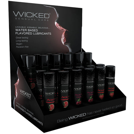 USA Only - Wicked Aqua Classic Flavors 1oz Display of 24