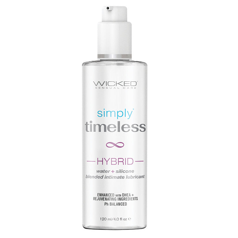 USA Only - Wicked Simply Timeless Hybrid Water & Silicone Lubricant 4oz