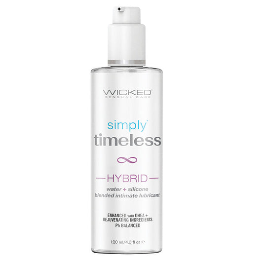 USA Only - Wicked Simply Timeless Hybrid Water & Silicone Lubricant 4oz