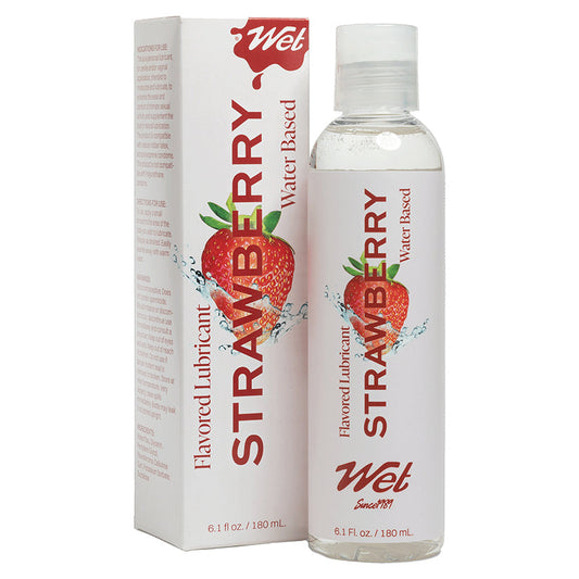 USA Only - Wet Flavored Lubricant Strawberry 6.1oz