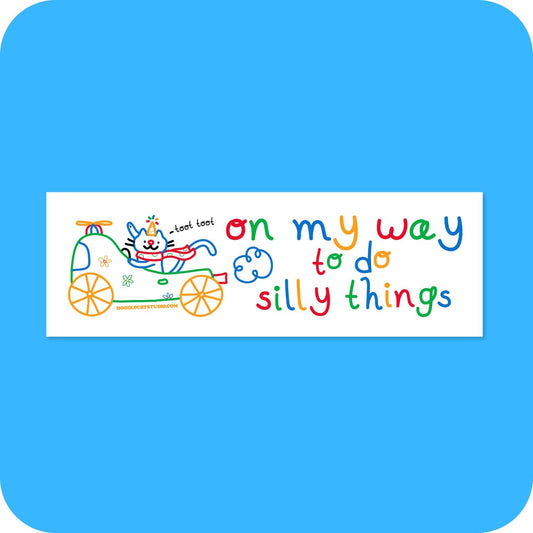 On My Way Car Bumper Magnet 10" x 3"