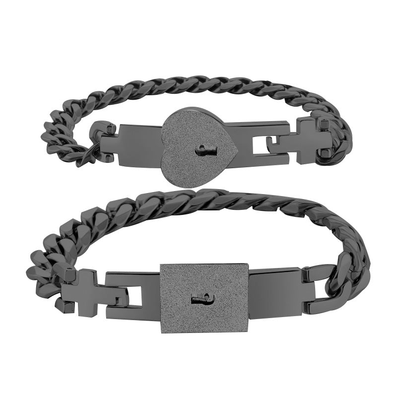 Secret Key Couple Love Lock Bracelets - Puppy's Aesthetics