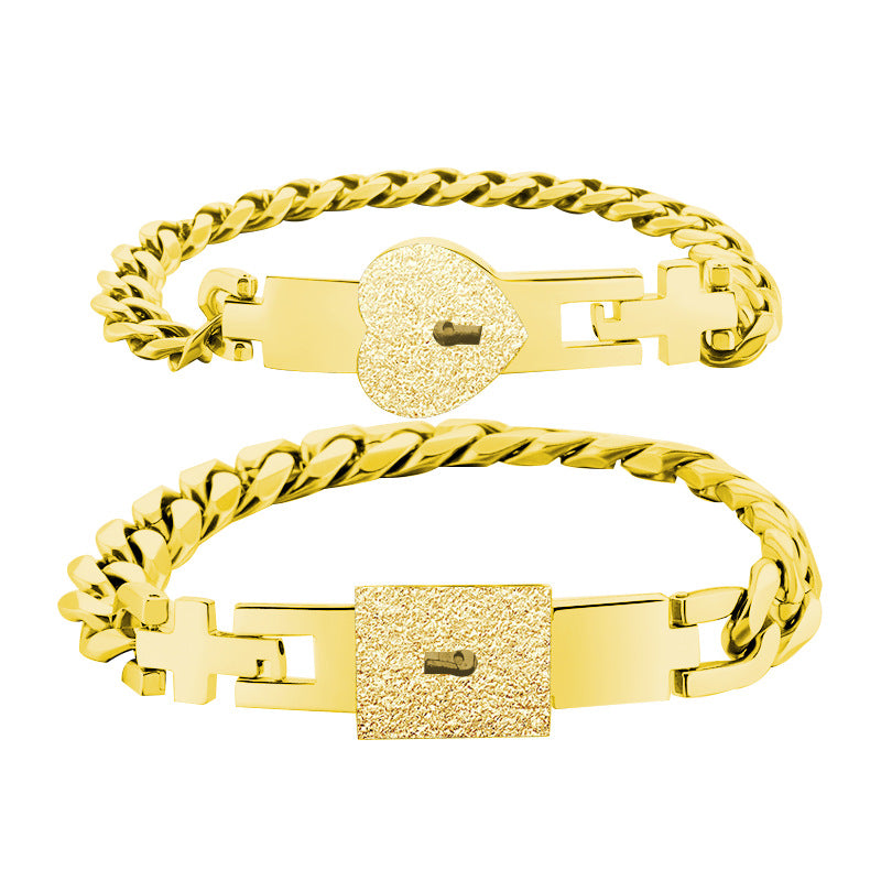 Secret Key Couple Love Lock Bracelets - Puppy's Aesthetics