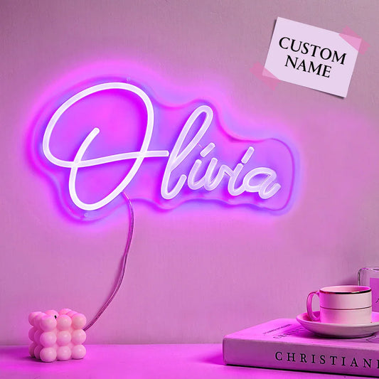 Custom Personalized Name Neon Sign - Puppy's Aesthetics