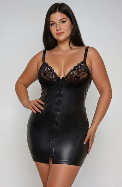 Zippy Elegant Sexy Dress (Black)