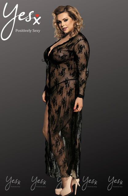 Elegant Long Robe (Black)