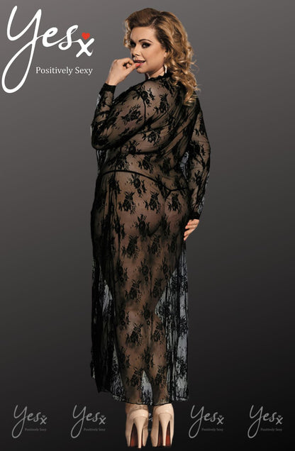 Elegant Long Robe (Black)