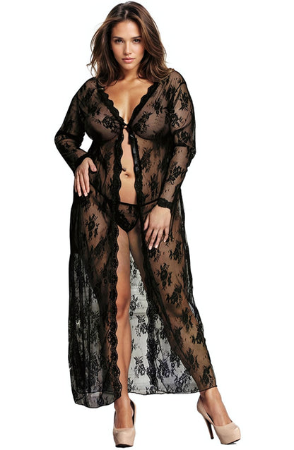 Elegant Long Robe (Black)