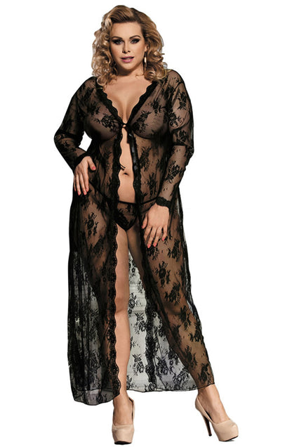 Elegant Long Robe (Black)