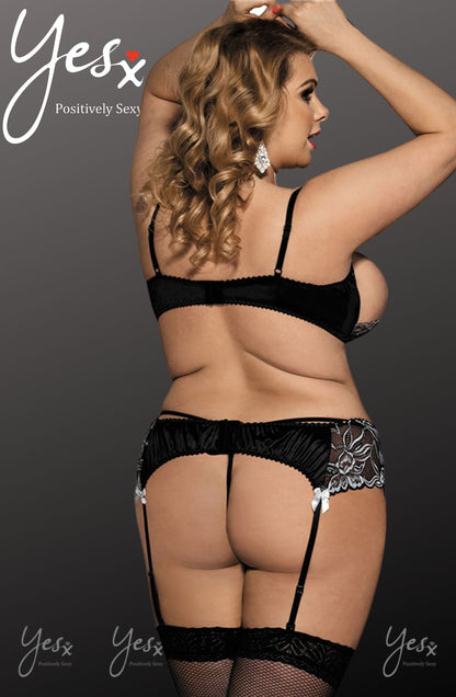Elegant Bra Set (Black)