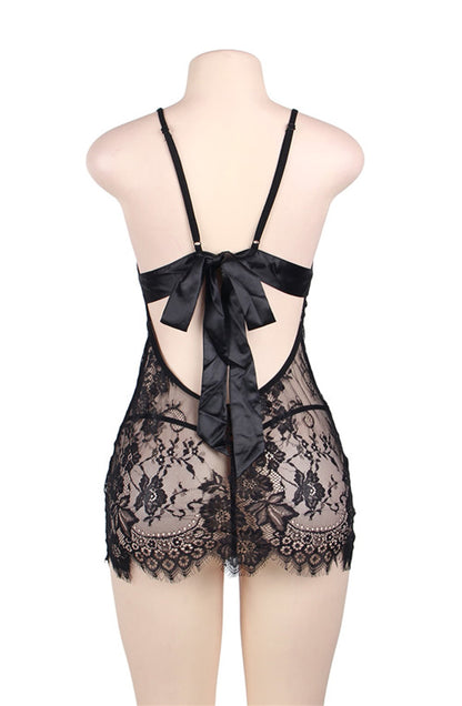 Ebony Elegant Chemise (Black)