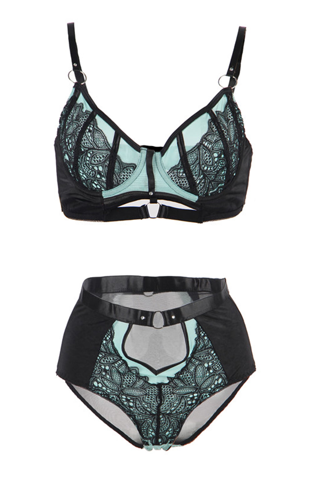Elegant Bra Set (Blue)