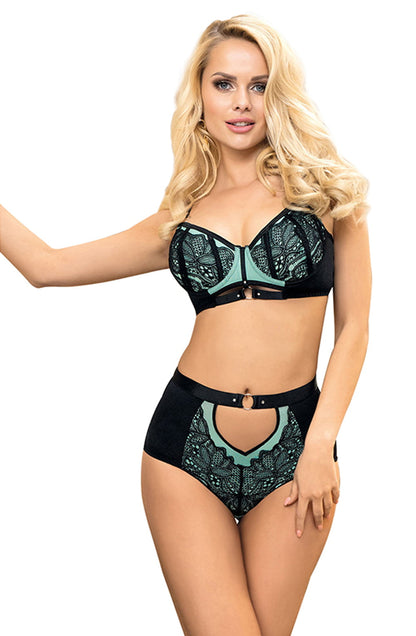 Elegant Bra Set (Blue)