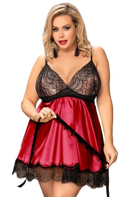 Babydoll and Blindfold Set