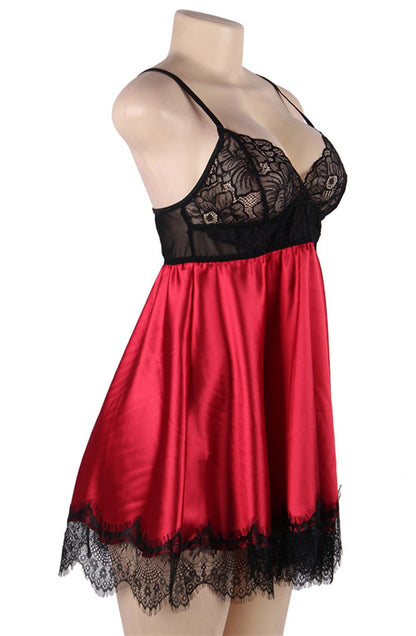 Babydoll and Matching Blindfold Set