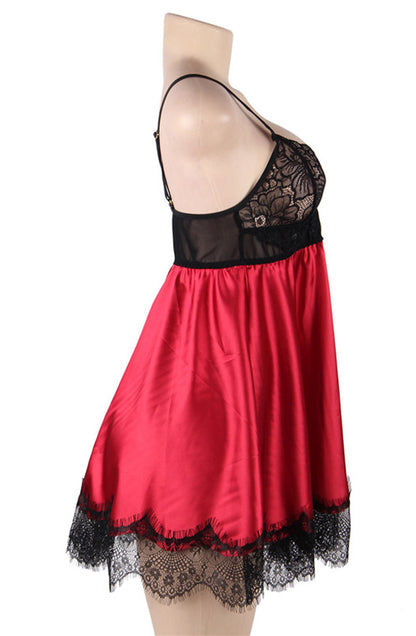 Babydoll and Matching Blindfold Set