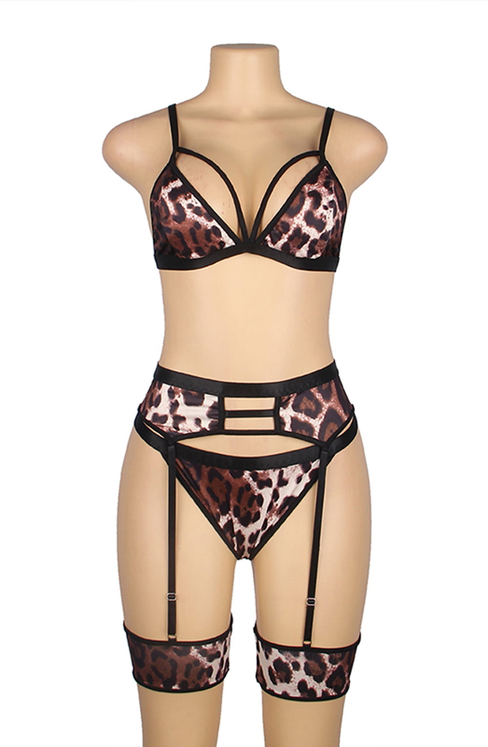 Leopard Print Lingerie Set