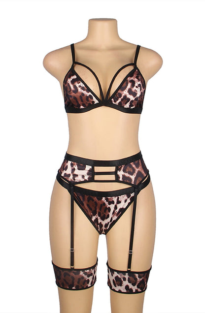 Leopard Print Lingerie Set