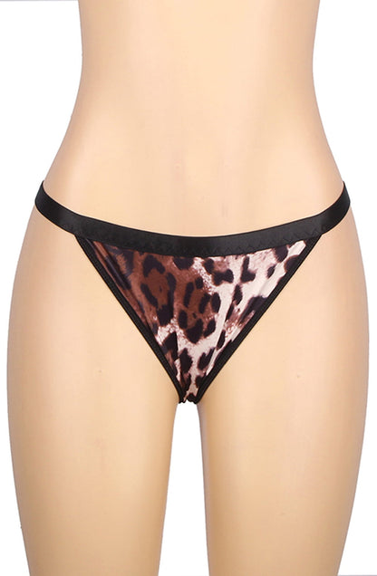 Leopard Print Lingerie Set