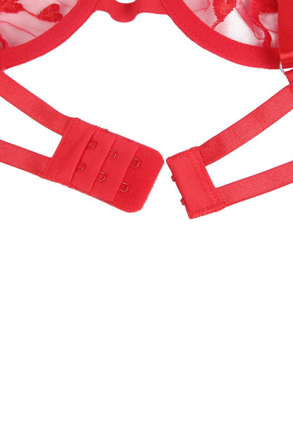 Elegant Bra Set (Red)