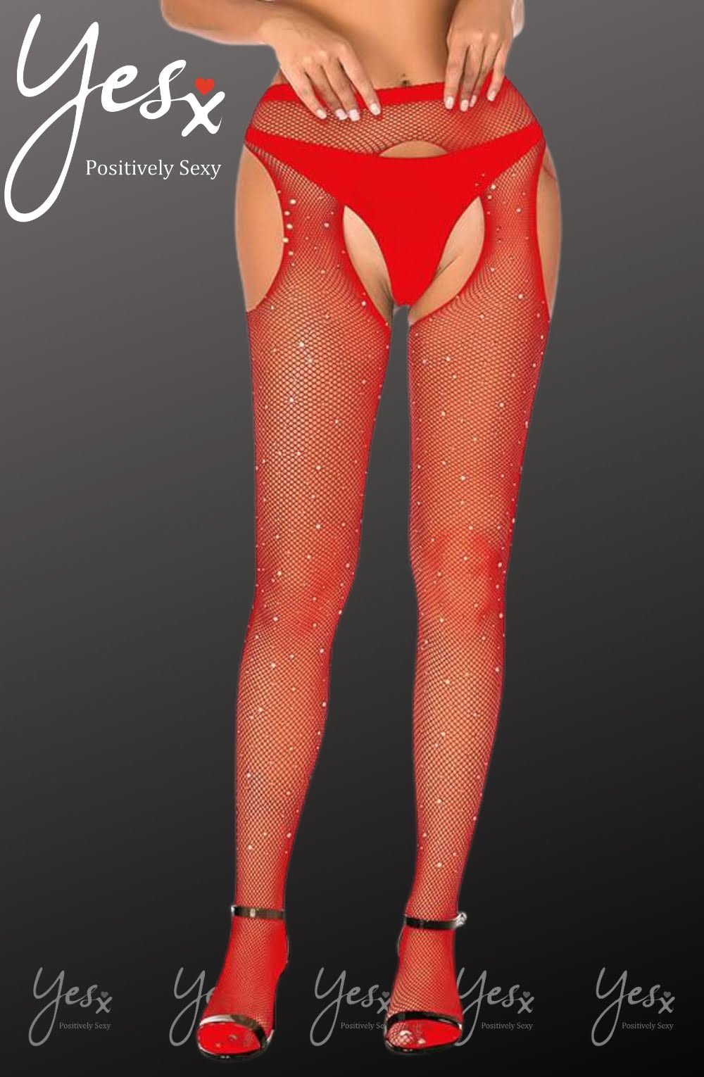 Sparkly Fishnet Tights (Black)