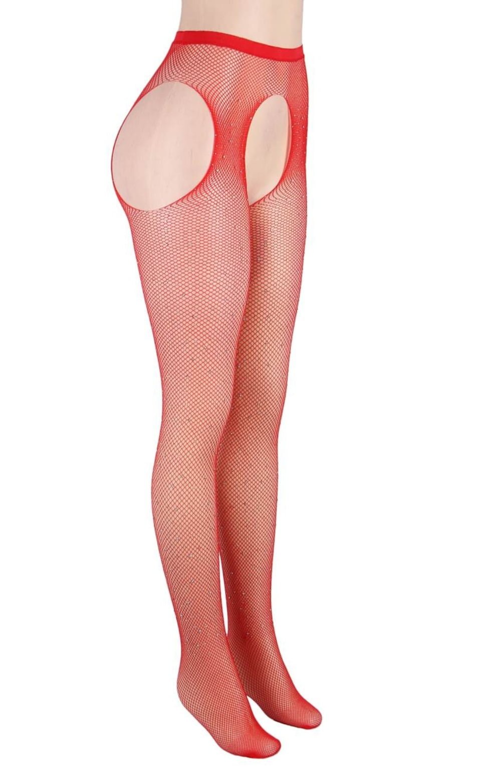 Sparkly Fishnet Tights (Black)