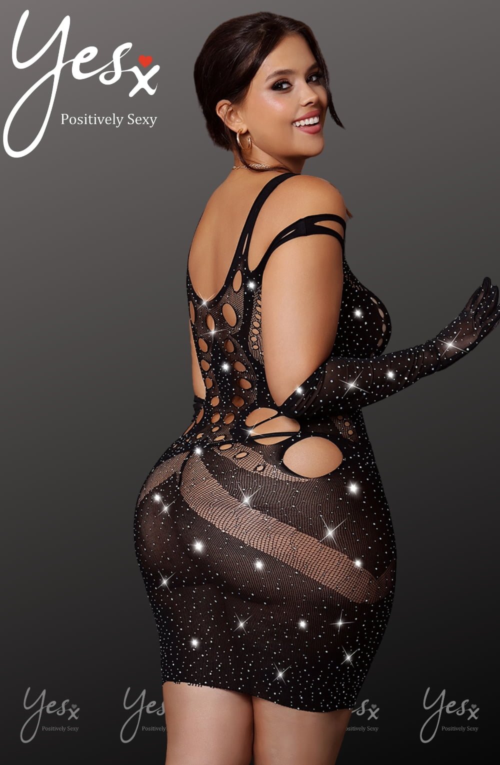 Elegant Sparkly Dress (Black)
