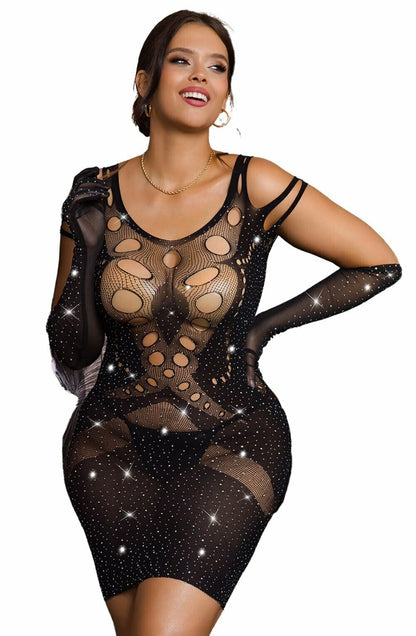 Elegant Sparkly Dress (Black)