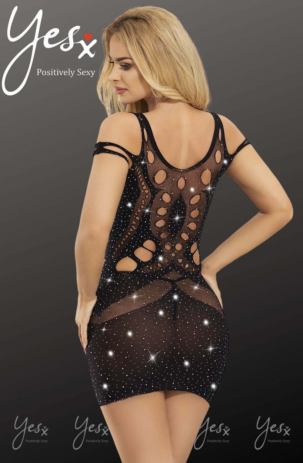 Elegant Sparkly Dress (Black)