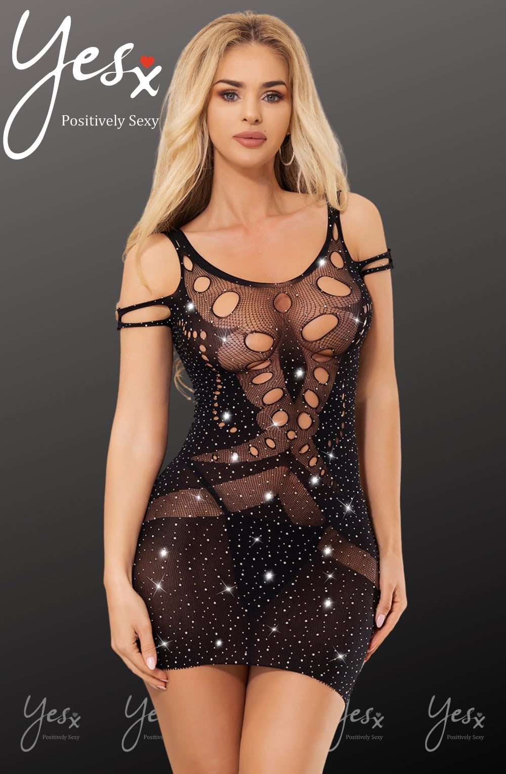 Elegant Sparkly Dress (Black)