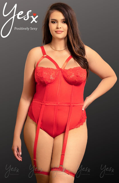 Elegant Red Bodysuit (Red)