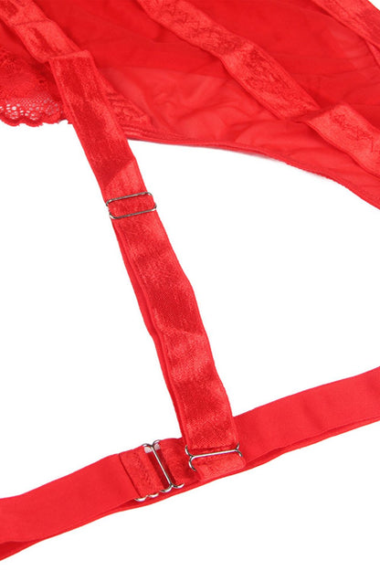Elegant Red Bodysuit (Red)