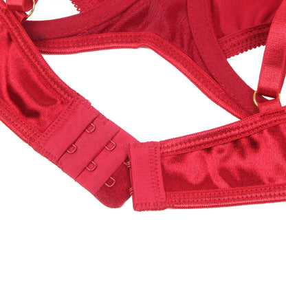 Hollow Cut Halter Bra Set Up to 2XL