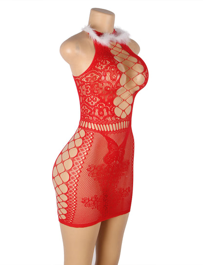 Sexy Christmas Bodystocking Dress