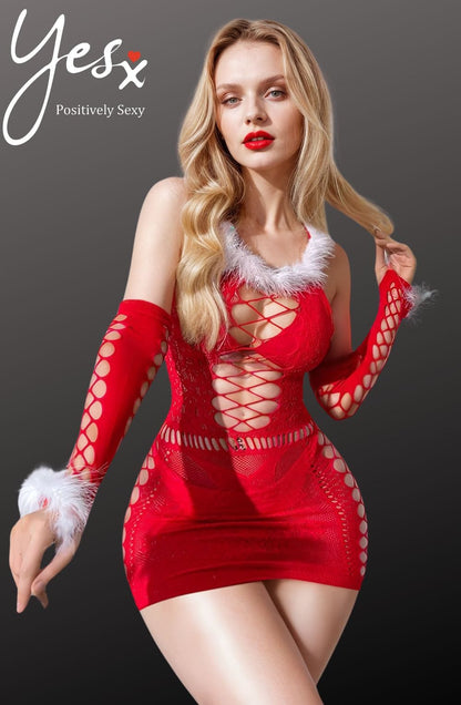 Sexy Christmas Bodystocking Dress