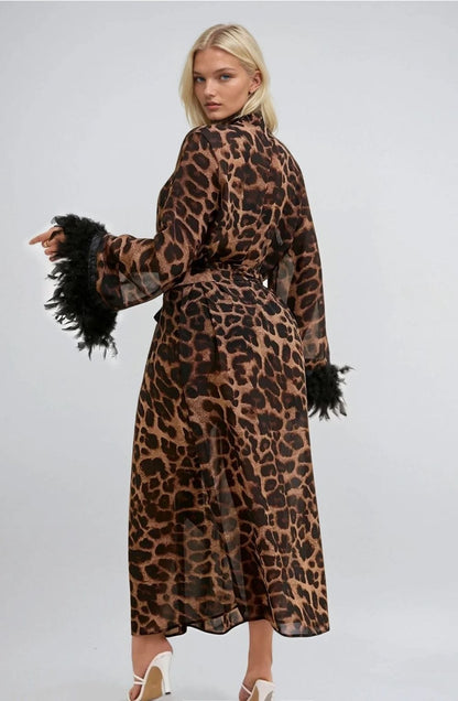 Leopard Print Robe