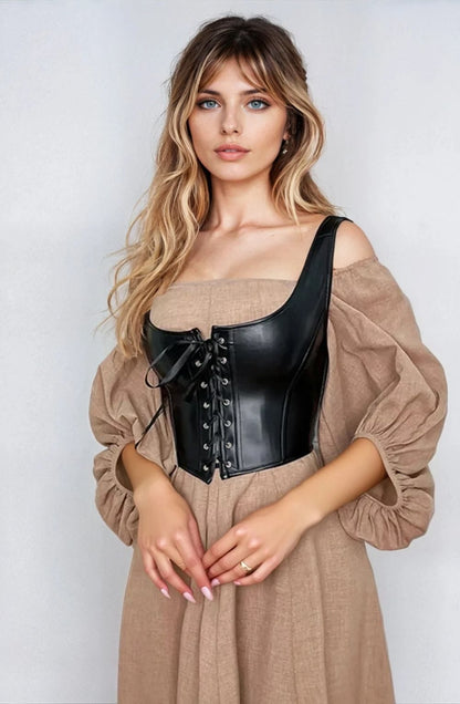 Elegant Black Corset (Up to 6XL)