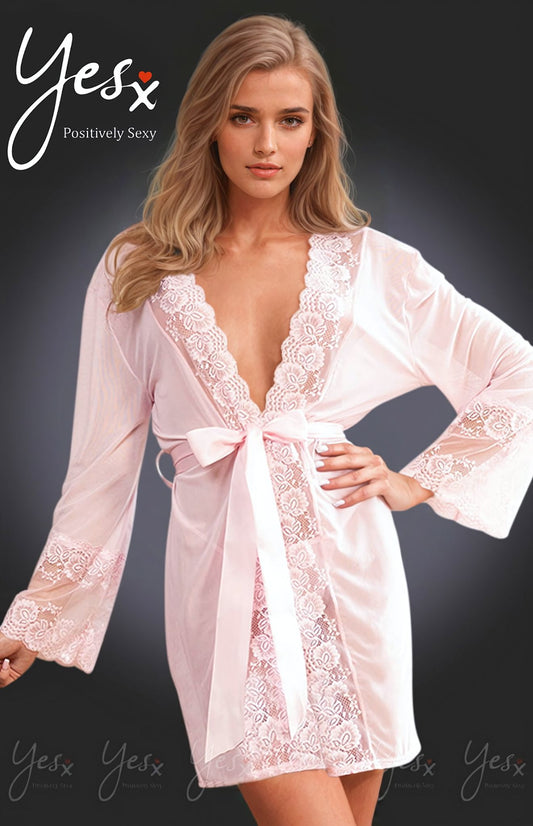 Elegant Dressing Gown (Pink)
