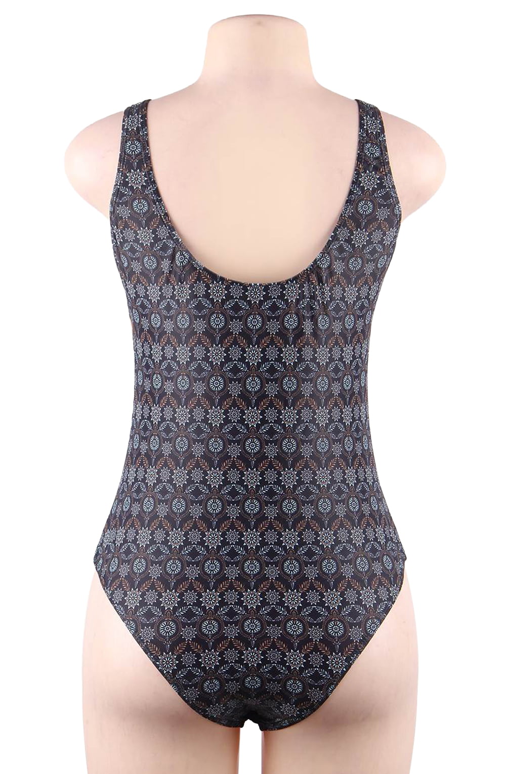 Elegant One Piece Swimsuit (Navy)