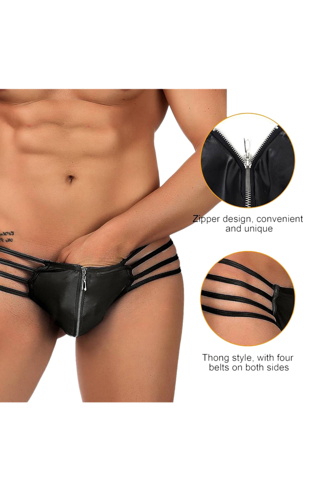 Men's Elegant Thong (Black)