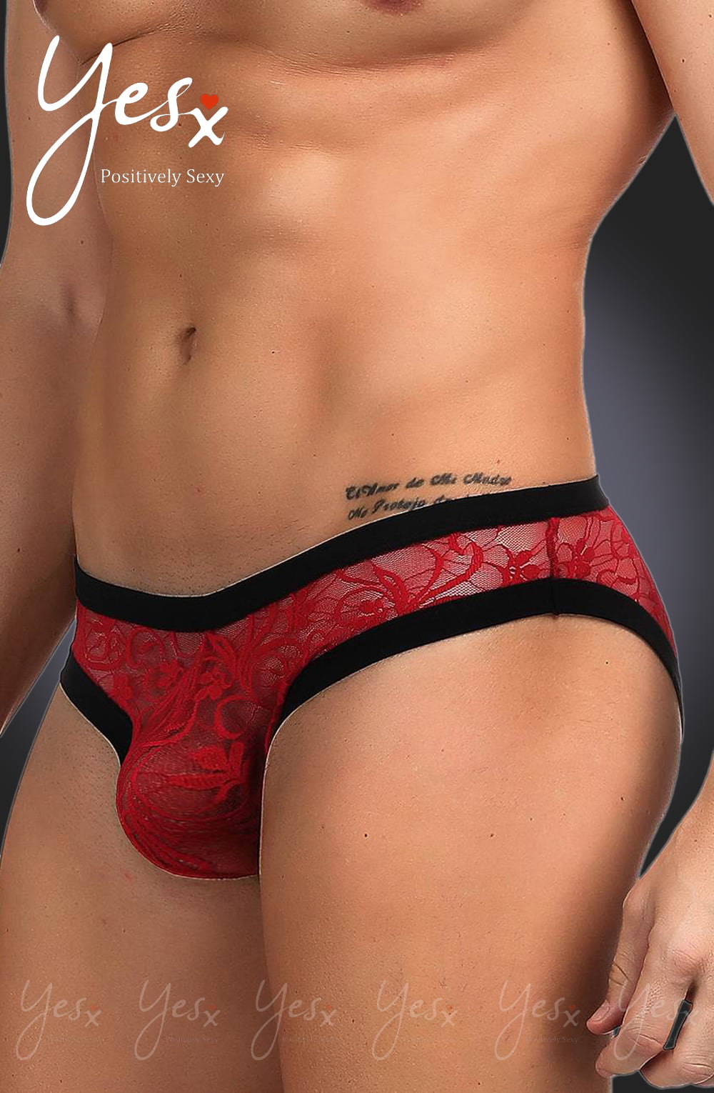 Men's Brief (Red/Black)